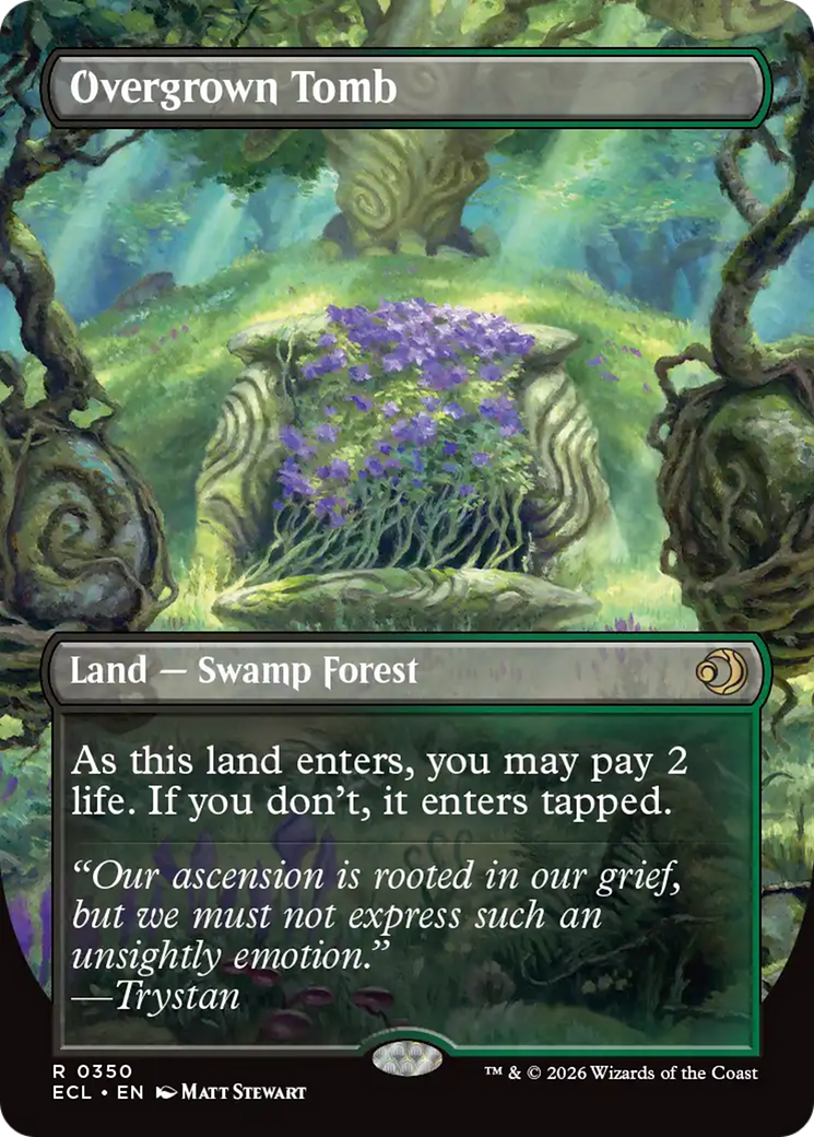 Overgrown Tomb (Borderless) [Lorwyn Eclipsed] | Pegasus Games WI