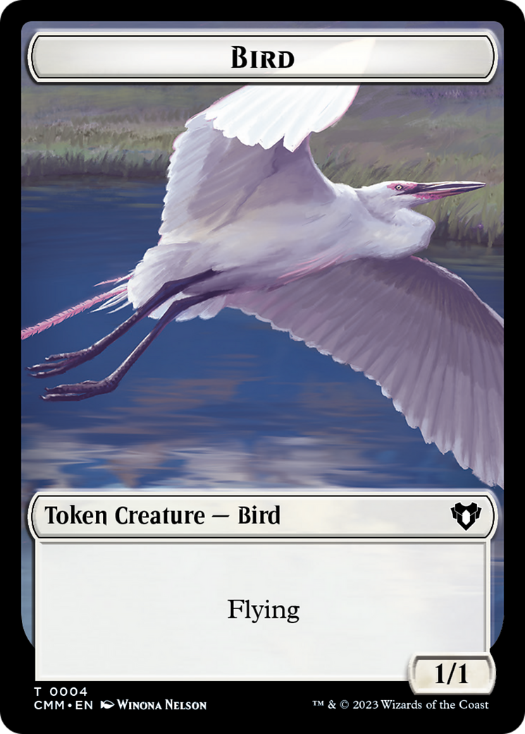 Bird Token [Commander Masters Tokens] | Pegasus Games WI