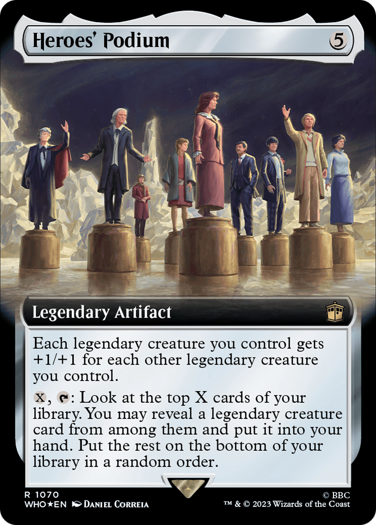 Heroes' Podium (Extended Art) (Surge Foil) [Doctor Who] | Pegasus Games WI
