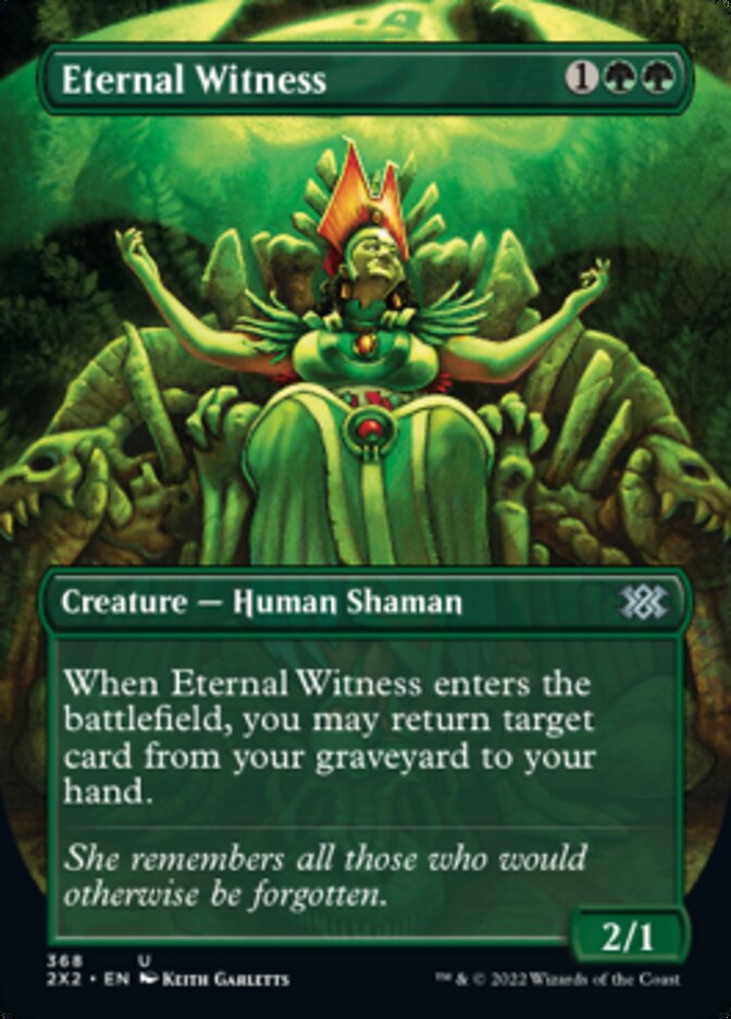 Eternal Witness (Borderless Alternate Art) [Double Masters 2022] | Pegasus Games WI