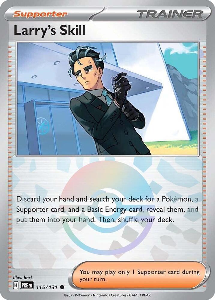 Larry's Skill (115/131) (Poke Ball Pattern) [Scarlet & Violet: Prismatic Evolutions] | Pegasus Games WI