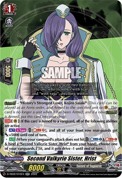 Second Valkyrie Sister, Hrist (D-TB02/019EN) [Record of Ragnarok] | Pegasus Games WI