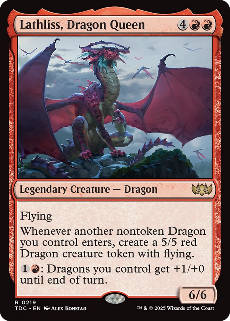 Lathliss, Dragon Queen [Tarkir: Dragonstorm Commander] | Pegasus Games WI