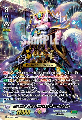 Holy Great Sage of Black Shadows, Isabelle (BCS2019/VGS06) [Bushiroad Event Cards] | Pegasus Games WI