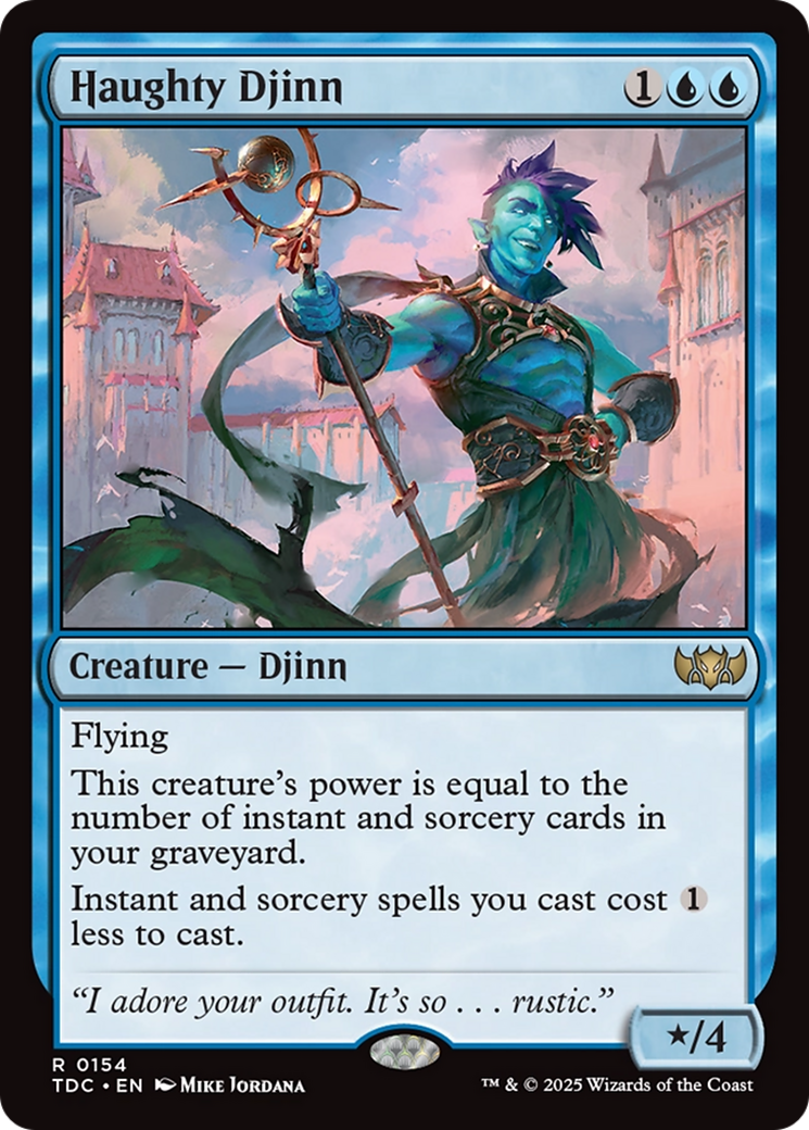 Haughty Djinn [Tarkir: Dragonstorm Commander] | Pegasus Games WI