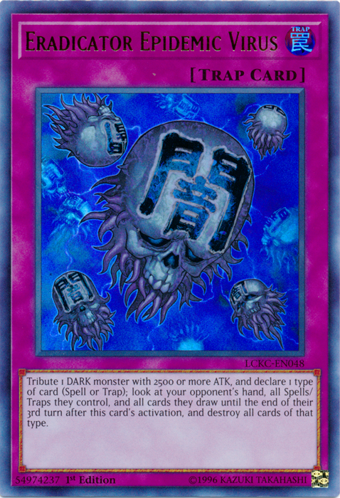 Eradicator Epidemic Virus [LCKC-EN048] Ultra Rare | Pegasus Games WI