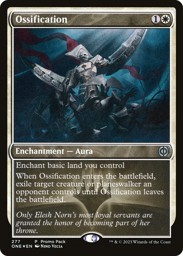 Ossification (Promo Pack) [Phyrexia: All Will Be One Promos] | Pegasus Games WI
