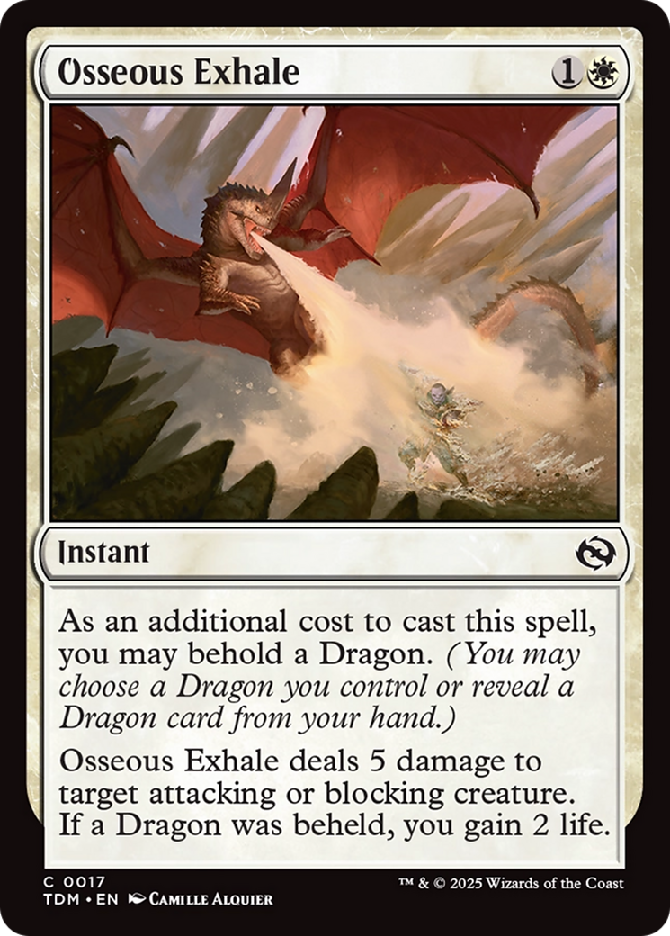 Osseous Exhale [Tarkir: Dragonstorm] | Pegasus Games WI