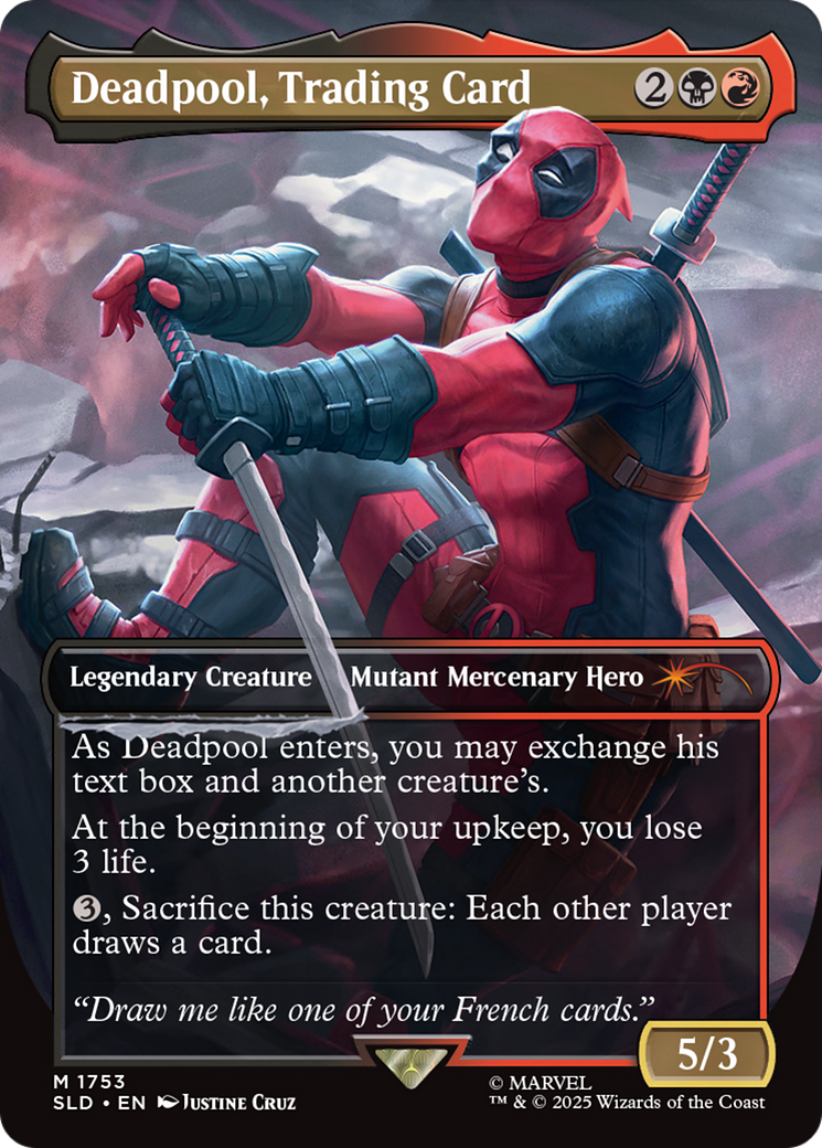 Deadpool, Trading Card [Secret Lair Drop Series] | Pegasus Games WI