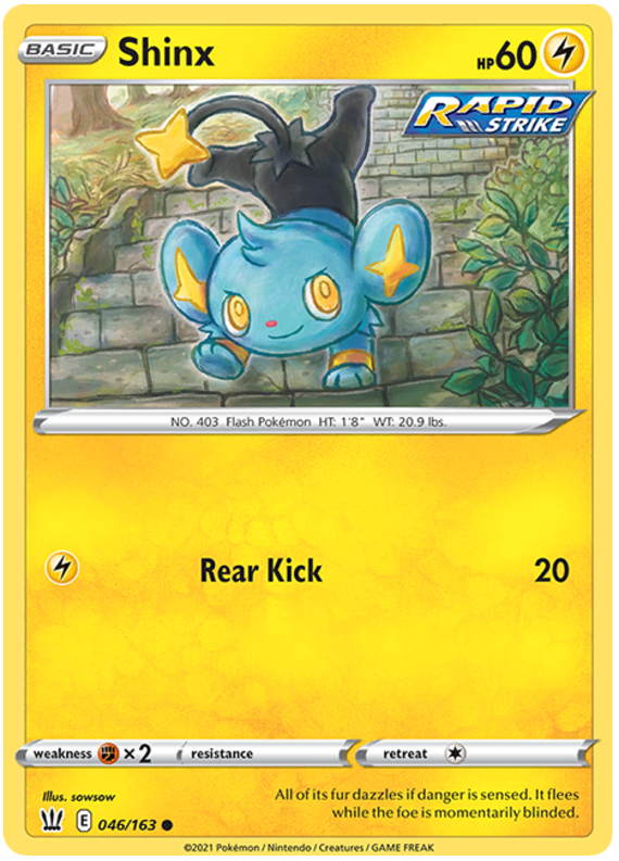 Shinx (046/163) [Sword & Shield: Battle Styles] | Pegasus Games WI