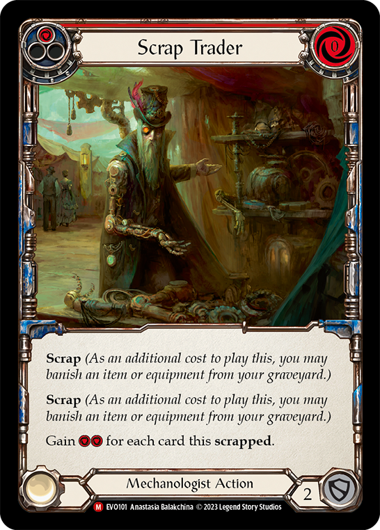 Scrap Trader [EVO101] (Bright Lights)  Rainbow Foil | Pegasus Games WI