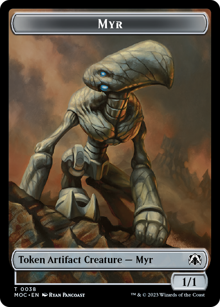 Phyrexian Germ // Myr Double-Sided Token [March of the Machine Commander Tokens] | Pegasus Games WI