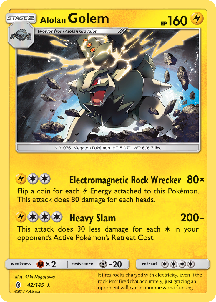 Alolan Golem (42/145) [Sun & Moon: Guardians Rising] | Pegasus Games WI