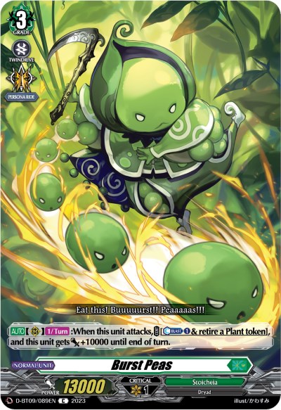 Burst Peas (D-BT09/089EN) [Dragontree Invasion] | Pegasus Games WI