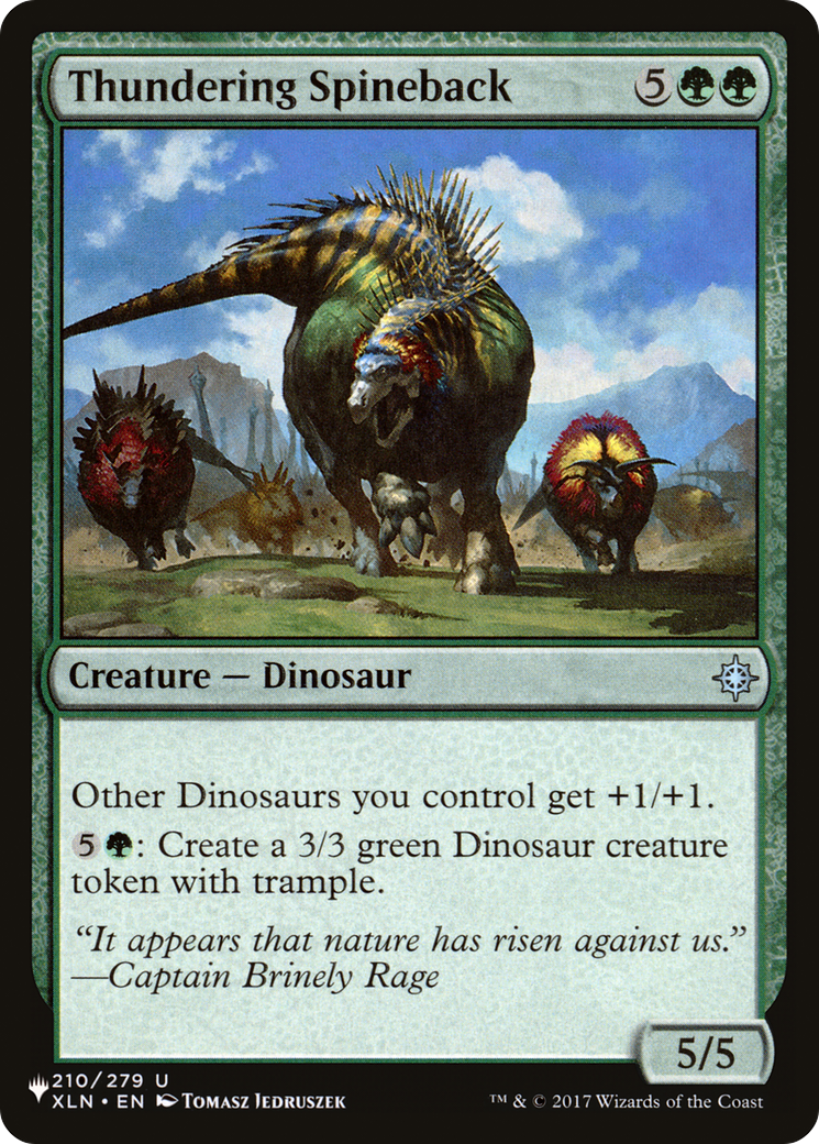 Thundering Spineback [The List] | Pegasus Games WI