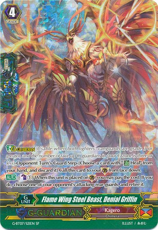 Flame Wing Steel Beast, Denial Griffin (G-BT07/S21EN) [Glorious Bravery of Radiant Sword] | Pegasus Games WI