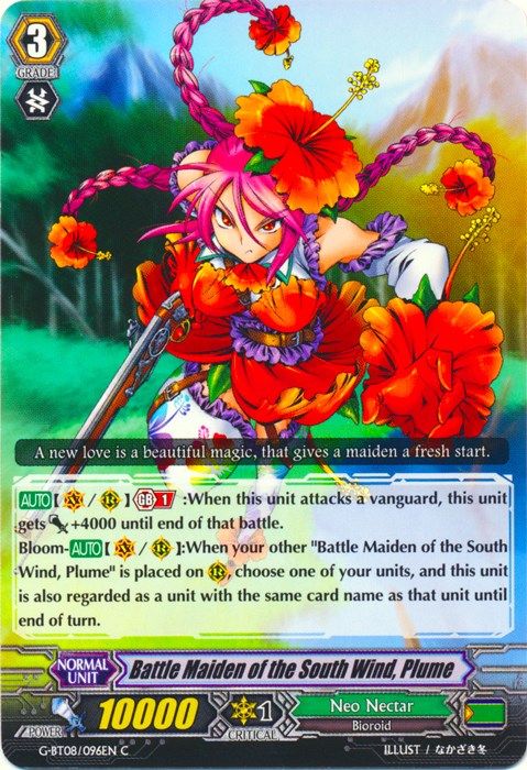 Battle Maiden of the South Wind, Plume (G-BT08/096EN) [Absolute Judgment] | Pegasus Games WI