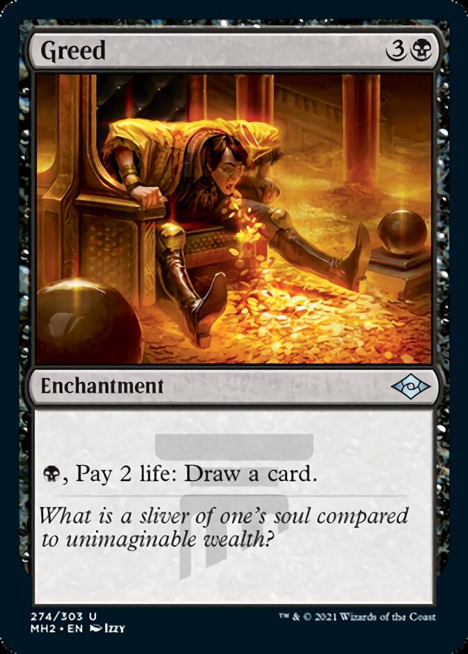 Greed (Foil Etched) [Modern Horizons 2] | Pegasus Games WI