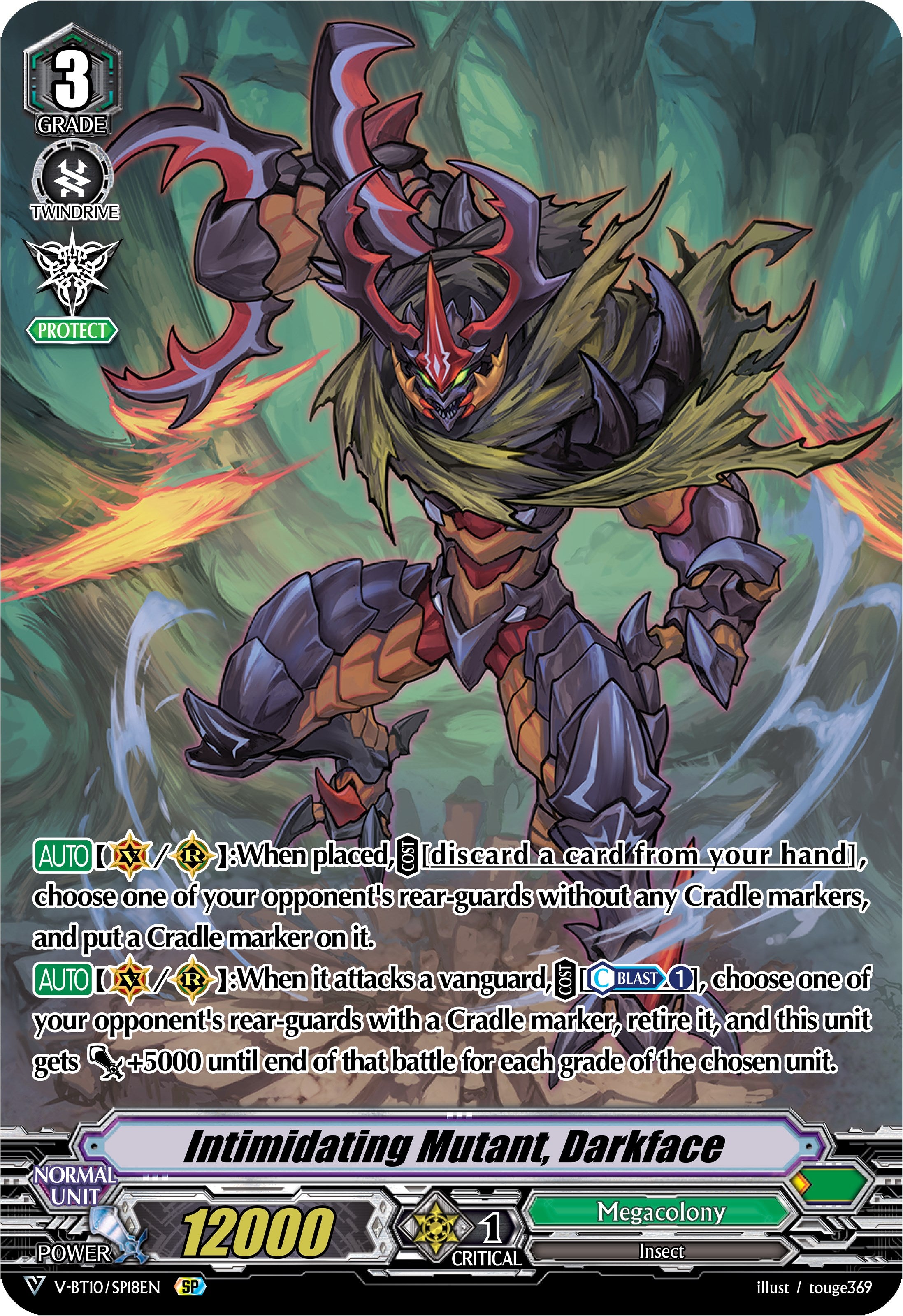 Intimidating Mutant, Darkface (V-BT10/SP18EN) [Phantom Dragon Aeon] | Pegasus Games WI