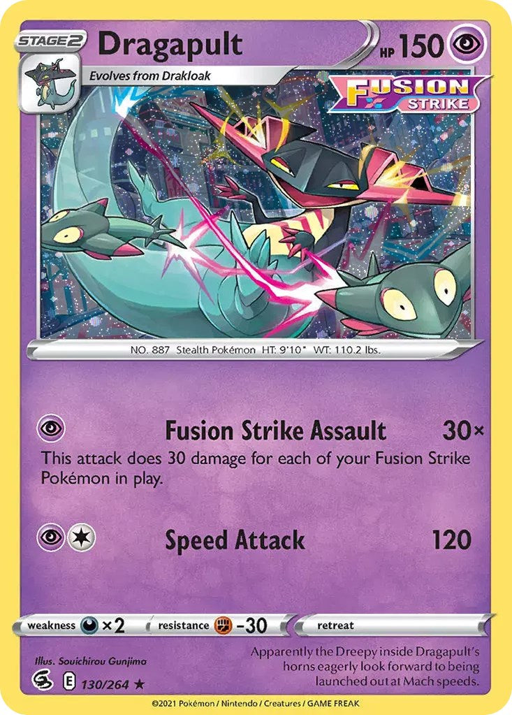 Dragapult (130/264) (Cosmos Holo) [Sword & Shield: Fusion Strike] | Pegasus Games WI