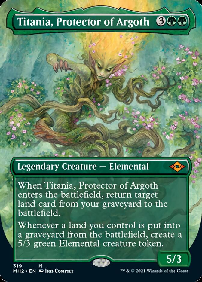 Titania, Protector of Argoth (Borderless Alternate Art) [Modern Horizons 2] | Pegasus Games WI