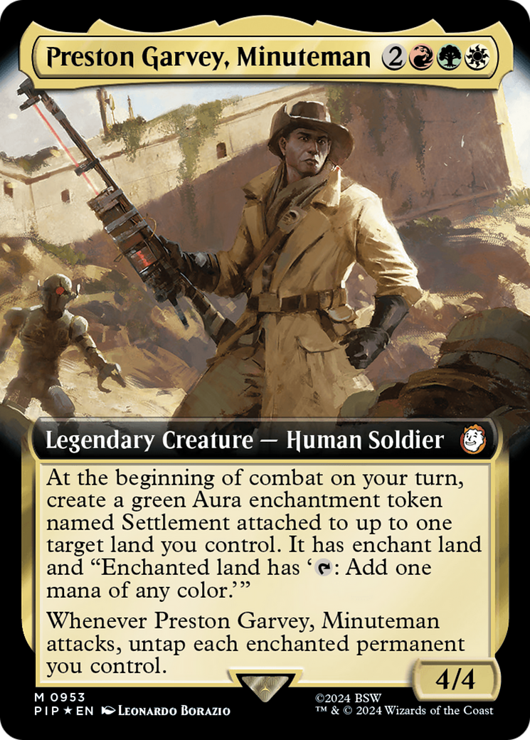 Preston Garvey, Minuteman (Extended Art) (Surge Foil) [Fallout] | Pegasus Games WI