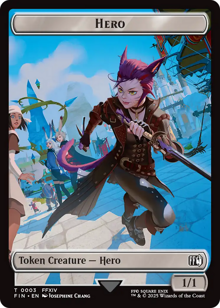 Hero (0003) // Food Double-Sided Token [FINAL FANTASY Tokens] | Pegasus Games WI