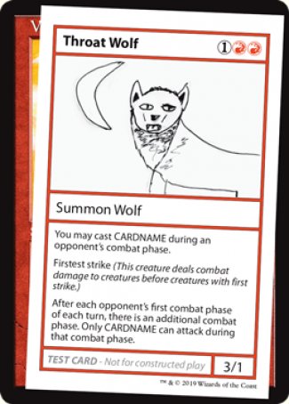 Throat Wolf (2021 Edition) [Mystery Booster Playtest Cards] | Pegasus Games WI