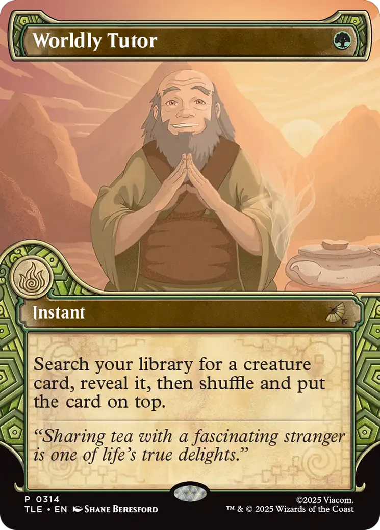 Worldly Tutor (Showcase) [Avatar: The Last Airbender: Eternal-Legal] | Pegasus Games WI