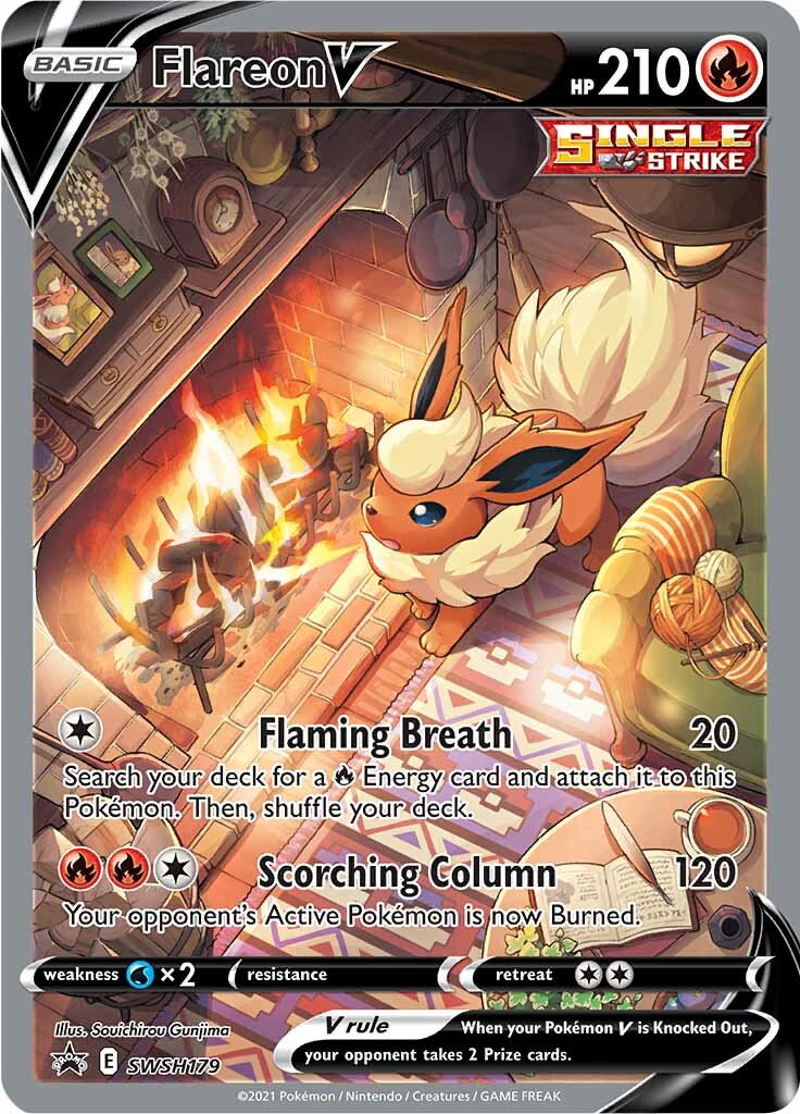 Flareon V (SWSH179) [Sword & Shield: Black Star Promos] | Pegasus Games WI