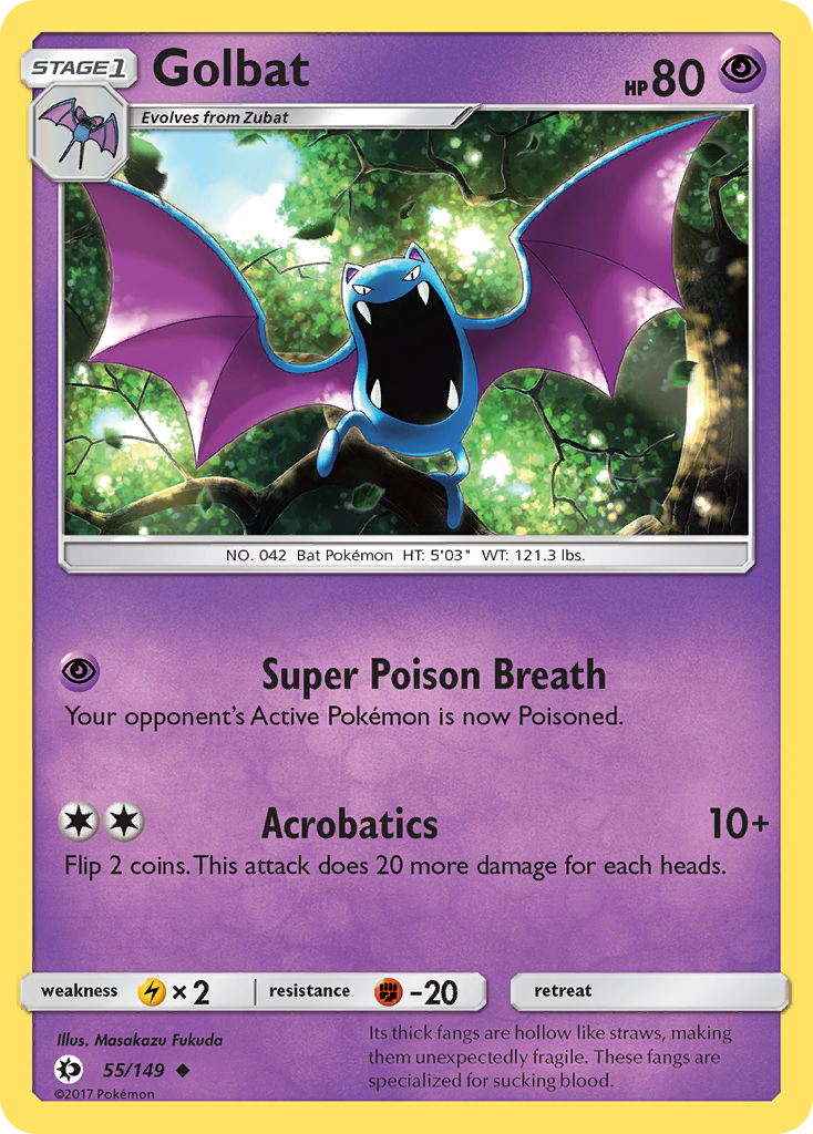 Golbat (55/149) [Sun & Moon: Base Set] | Pegasus Games WI