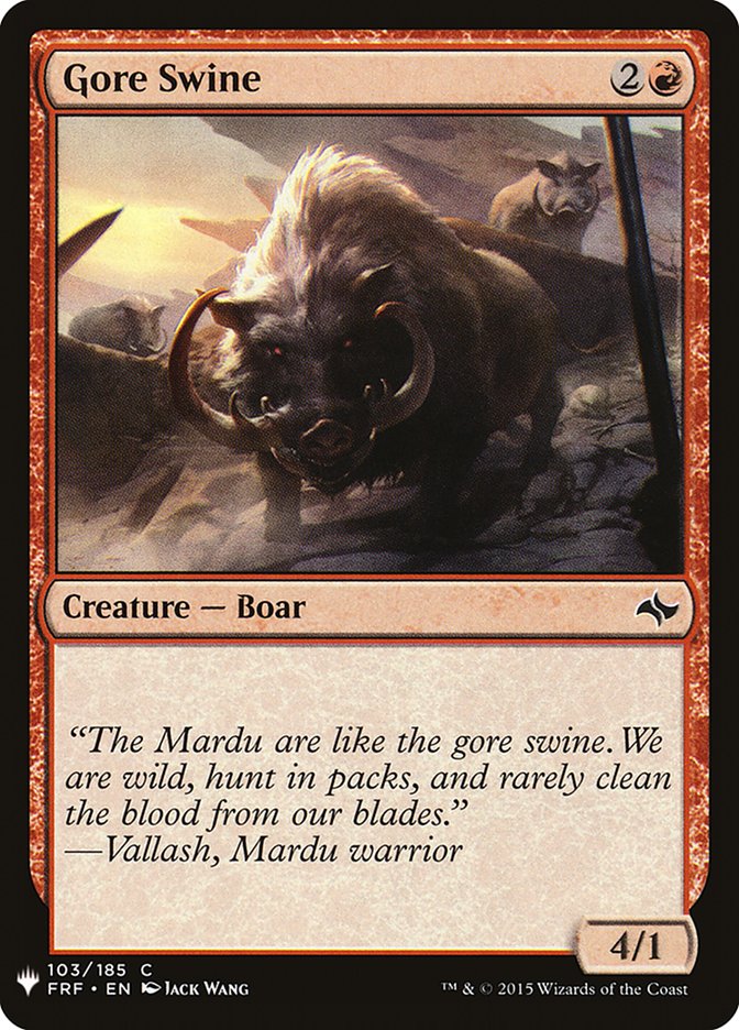 Gore Swine [Mystery Booster] | Pegasus Games WI