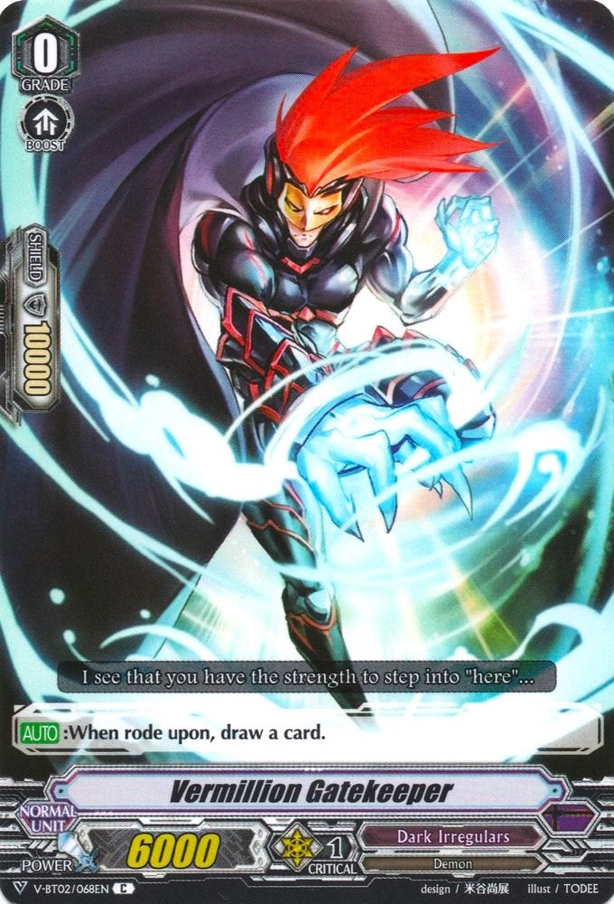 Vermillion Gatekeeper (V-BT02/068EN) [Strongest! Team AL4] | Pegasus Games WI