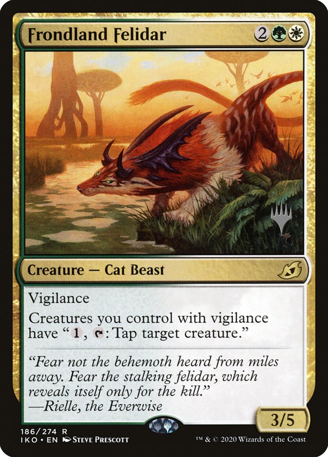 Frondland Felidar (Promo Pack) [Ikoria: Lair of Behemoths Promos] | Pegasus Games WI