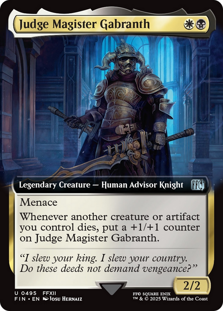 Judge Magister Gabranth (Extended Art) [FINAL FANTASY] | Pegasus Games WI