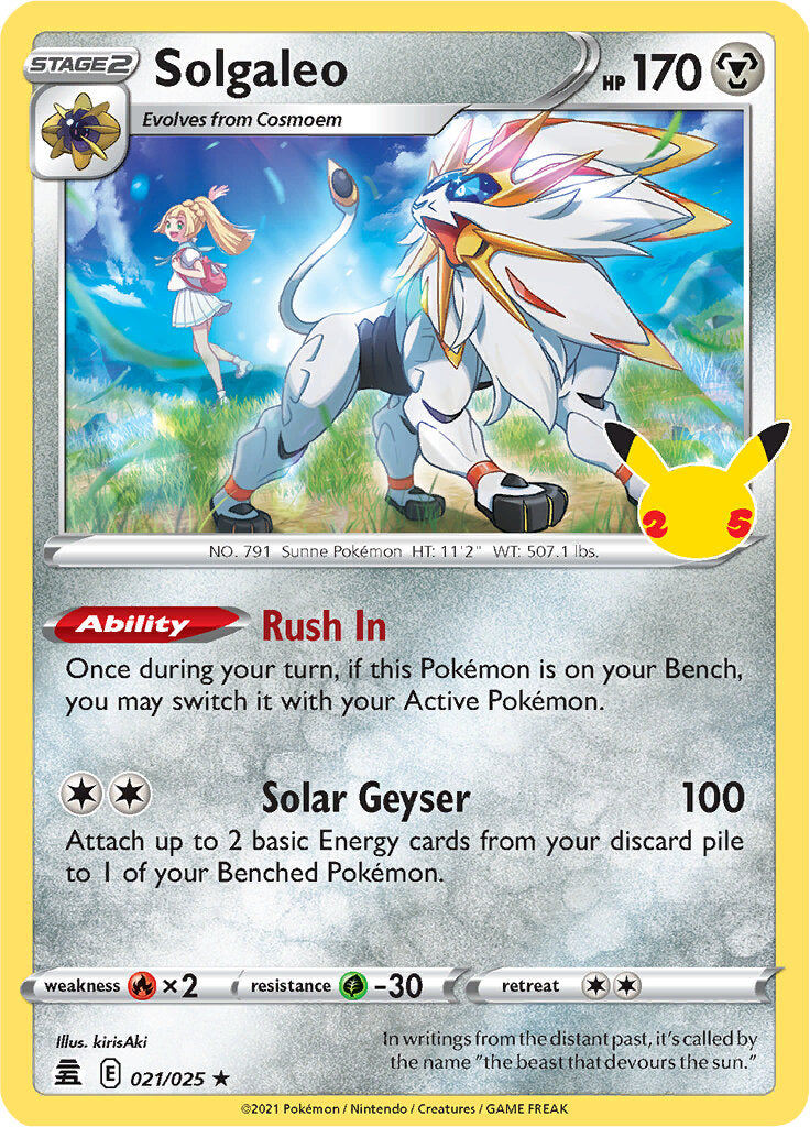 Solgaleo (021/025) [Celebrations: 25th Anniversary] | Pegasus Games WI