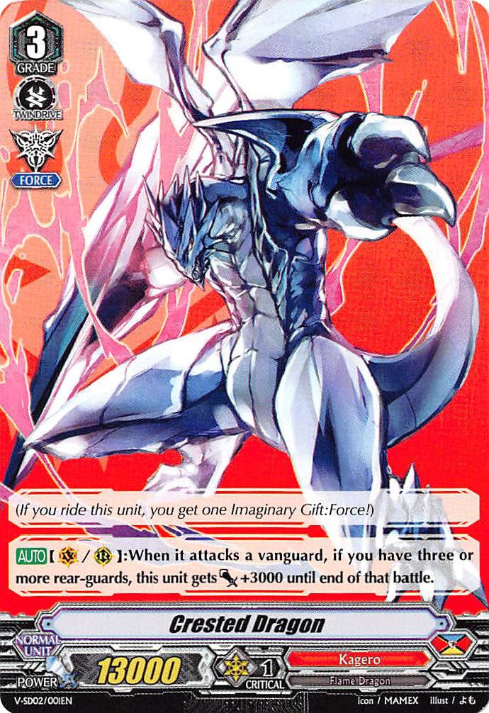 Crested Dragon (V-SD02/001EN) [2018 Free Experience Deck "Kagero"] | Pegasus Games WI
