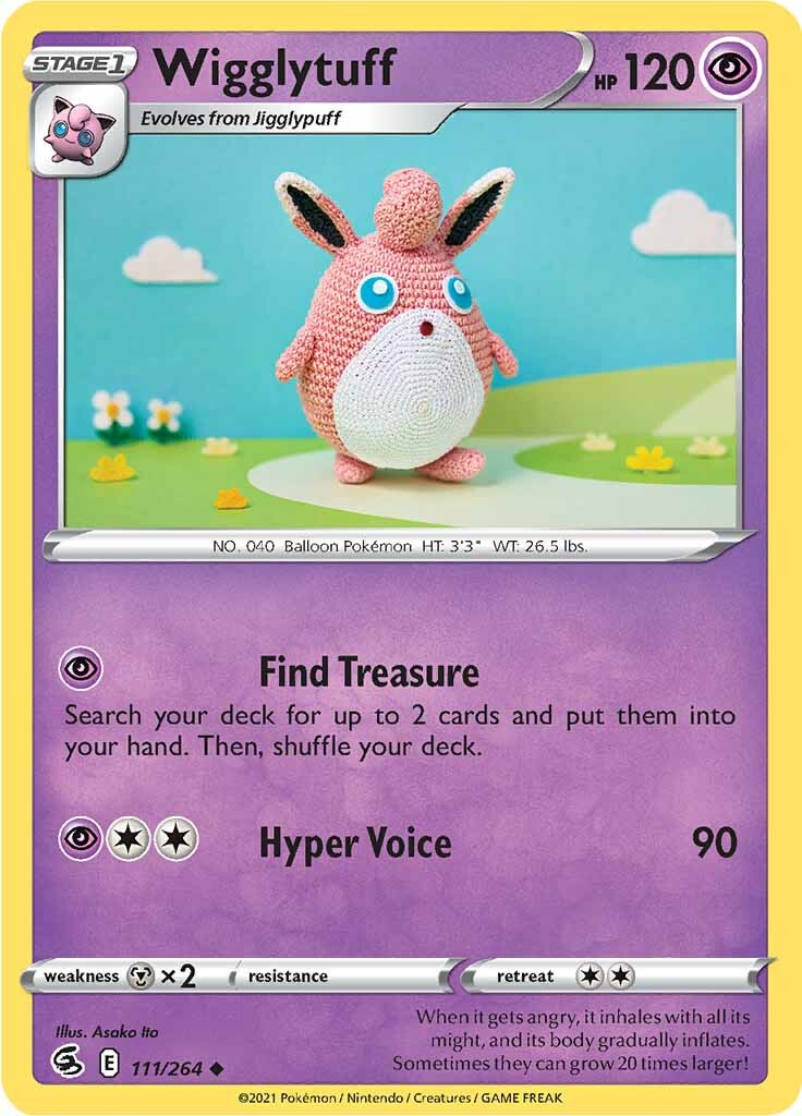 Wigglytuff (111/264) [Sword & Shield: Fusion Strike] | Pegasus Games WI