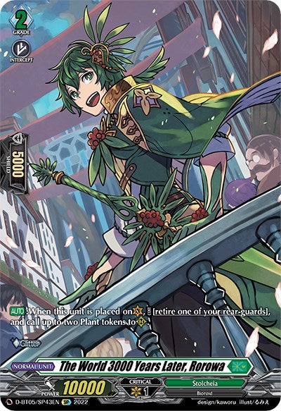 The World 3000 Years Later, Rorowa (D-BT05/SP43EN) [Triumphant Return of the Brave Heroes] | Pegasus Games WI