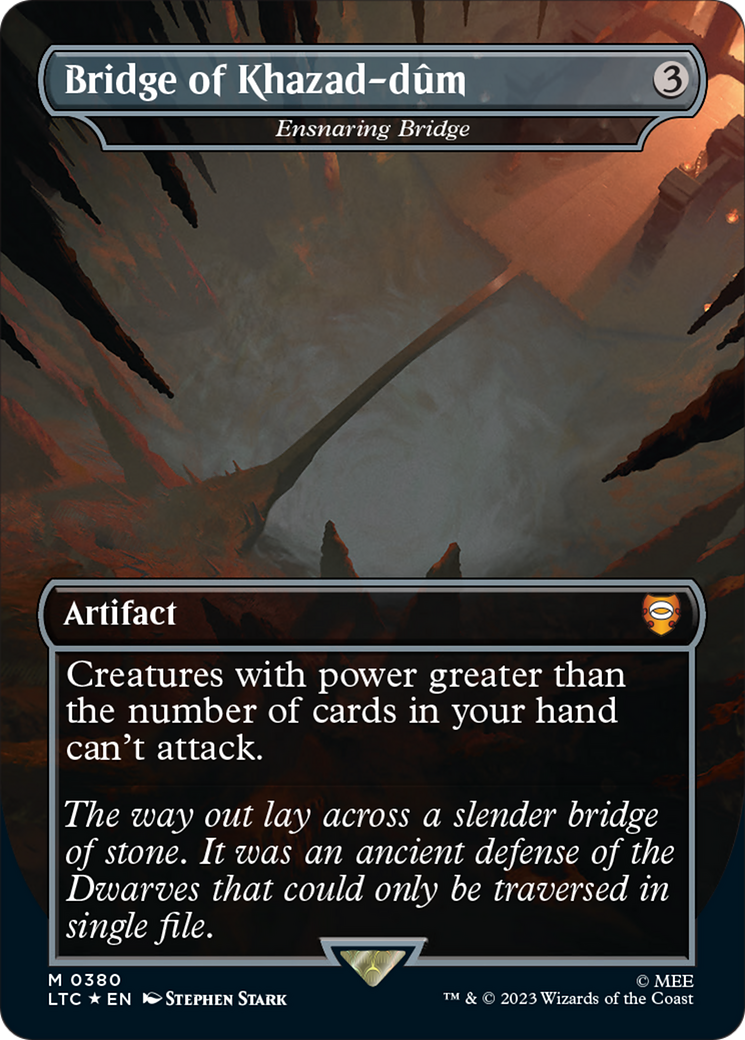 Bridge of Khazad-dum - Ensnaring Bridge (Surge Foil Realms and Relics) [The Lord of the Rings: Tales of Middle-Earth Commander] | Pegasus Games WI