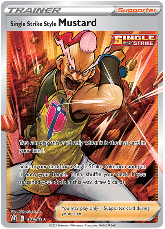 Single Strike Style Mustard (163/163) [Sword & Shield: Battle Styles] | Pegasus Games WI