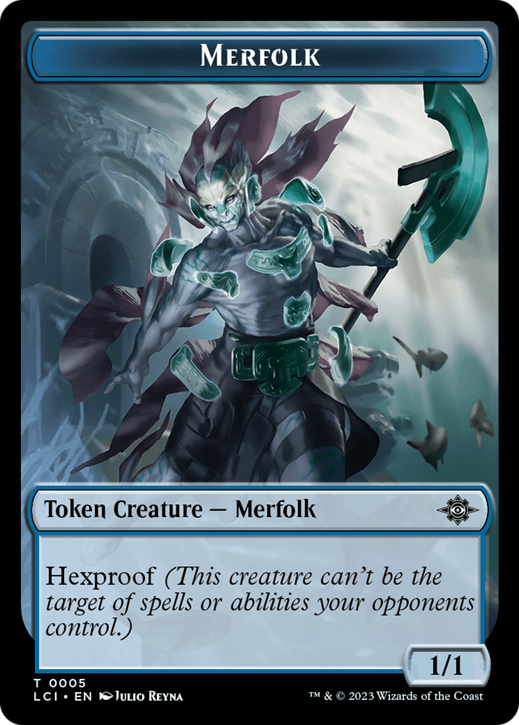 Copy // Merfolk (0005) Double-Sided Token [The Lost Caverns of Ixalan Commander Tokens] | Pegasus Games WI