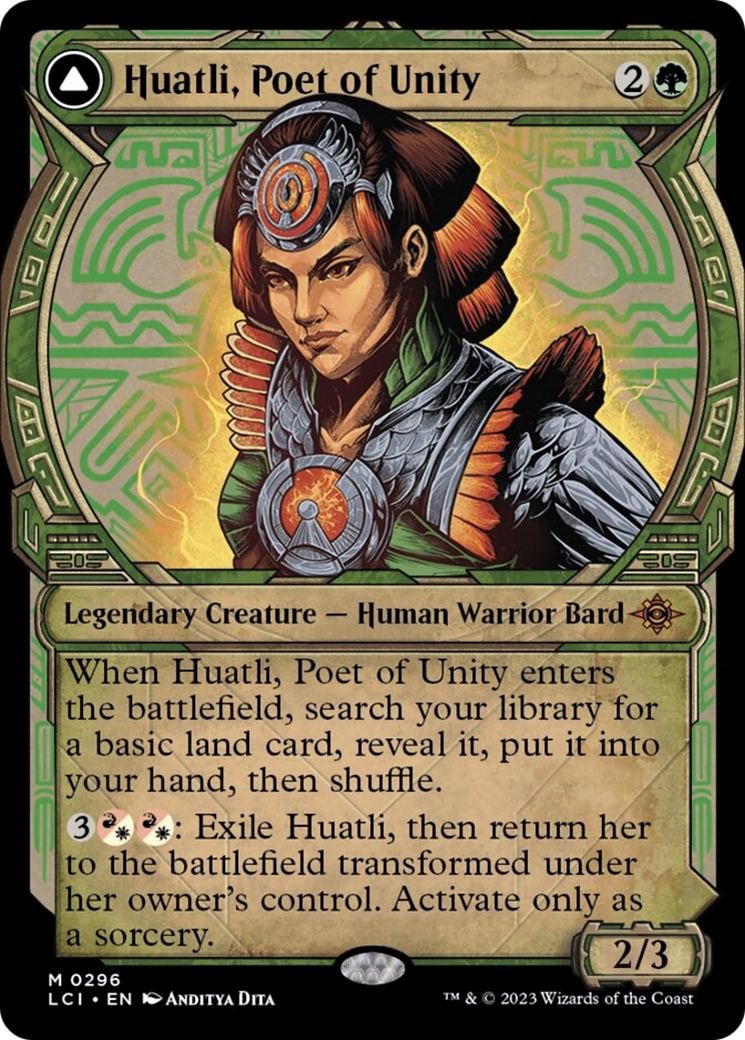 Huatli, Poet of Unity // Roar of the Fifth People (Showcase) [The Lost Caverns of Ixalan] | Pegasus Games WI