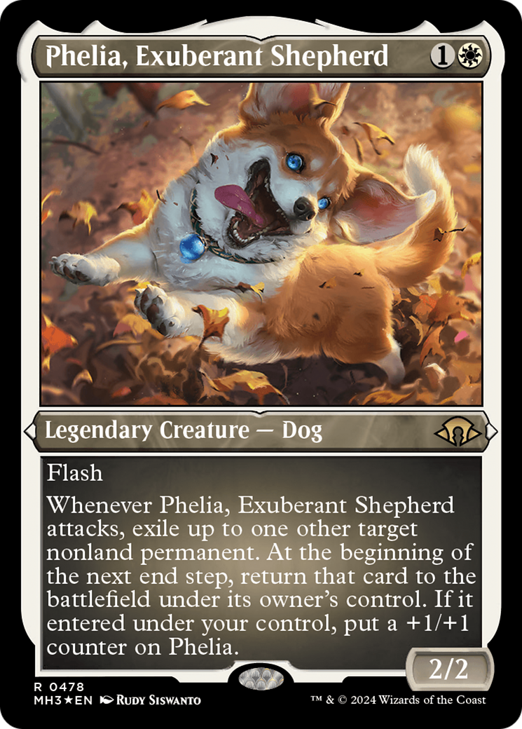 Phelia, Exuberant Shepherd (Foil Etched) [Modern Horizons 3] | Pegasus Games WI