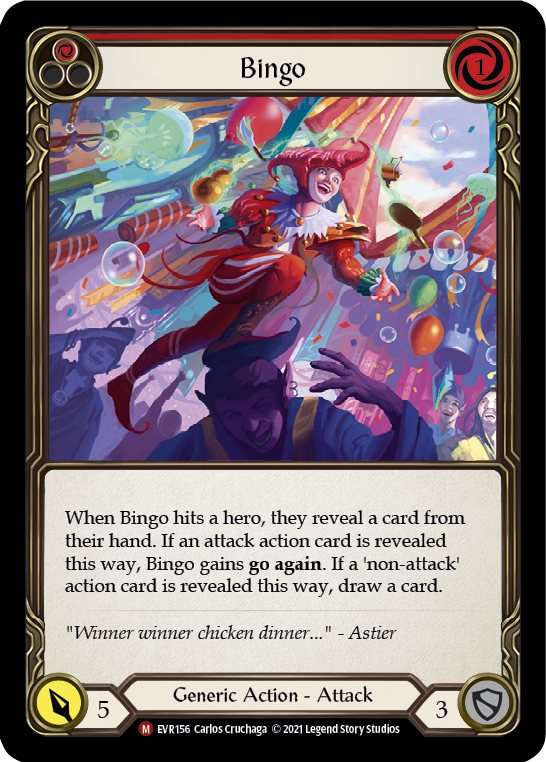 Bingo [EVR156] (Everfest)  1st Edition Rainbow Foil | Pegasus Games WI