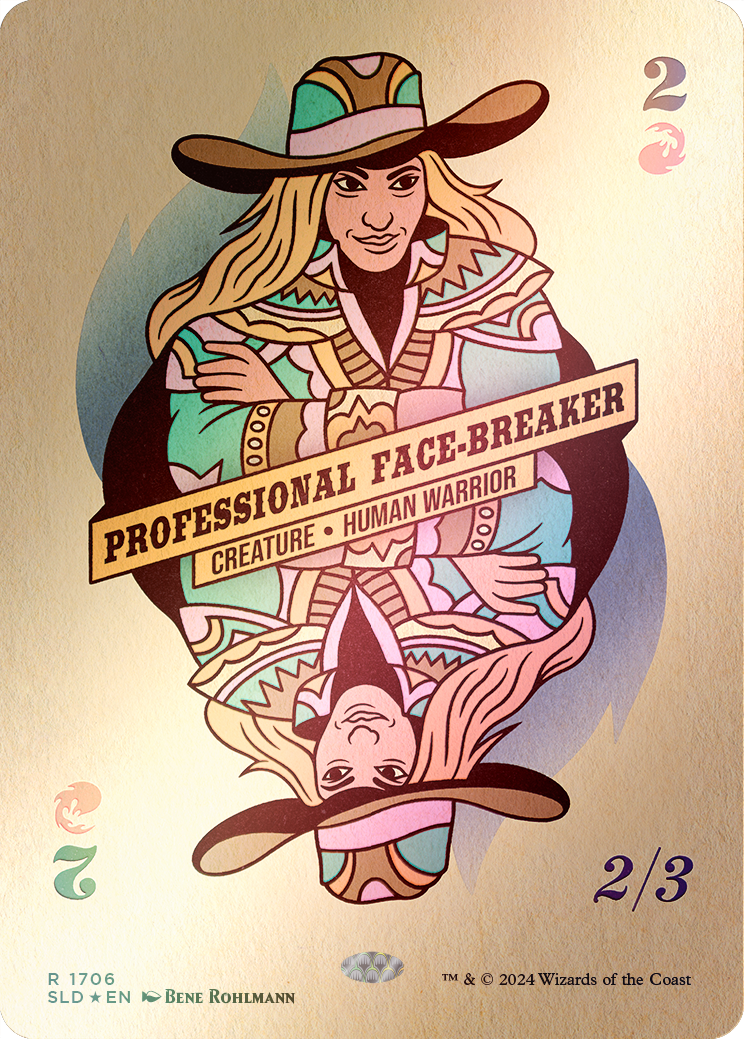 Professional Face-Breaker (Rainbow Foil) [Secret Lair Drop Series] | Pegasus Games WI