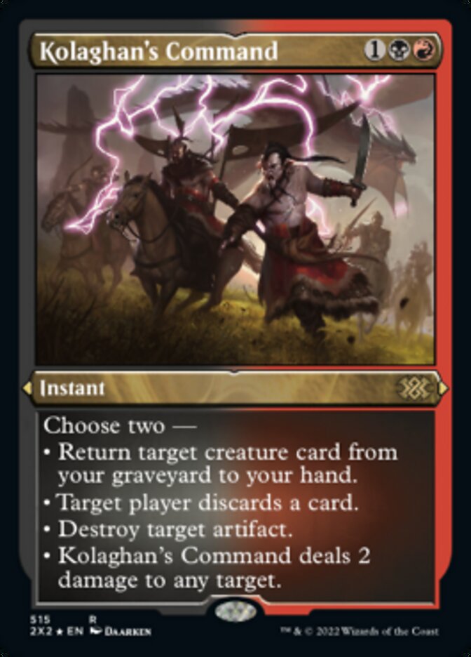 Kolaghan's Command (Foil Etched) [Double Masters 2022] | Pegasus Games WI