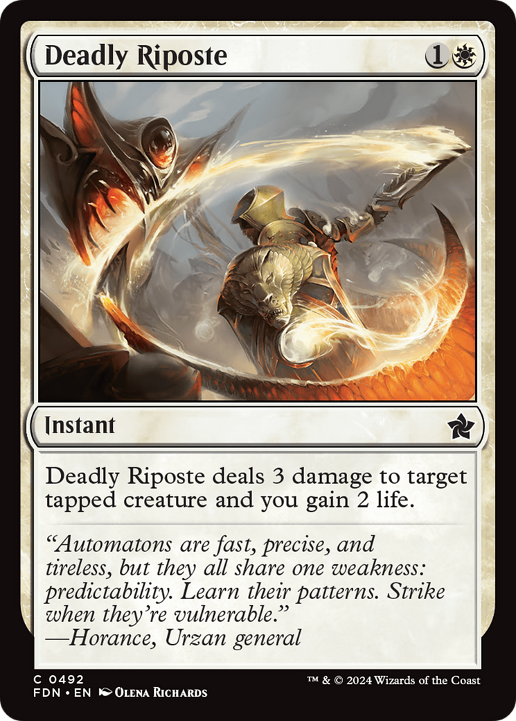 Deadly Riposte [Foundations] | Pegasus Games WI