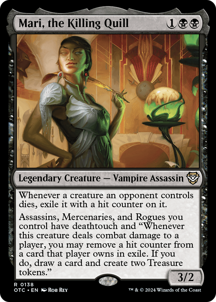 Mari, the Killing Quill [Outlaws of Thunder Junction Commander] | Pegasus Games WI