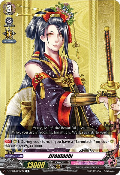 Jiroutachi (D-TB01/035EN) [Touken Ranbu: ONLINE 2021] | Pegasus Games WI